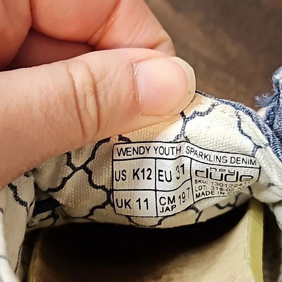 Hey Dude Wendy Youth Sparkling Demin - Picture 7 of 7